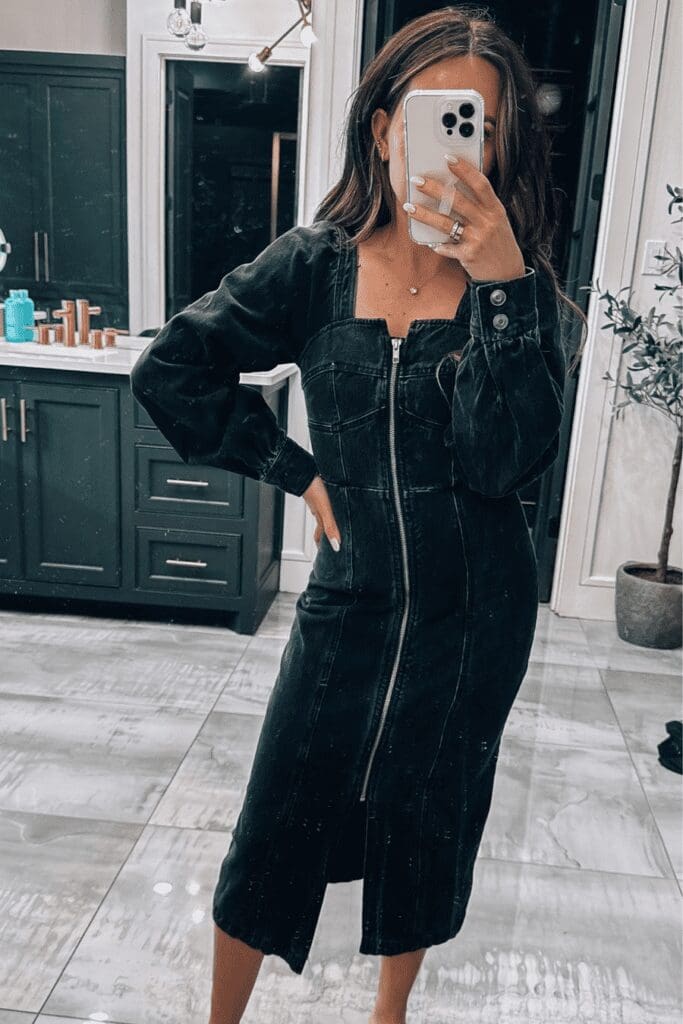 october top sellers - denim dress